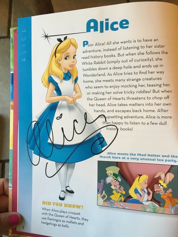 Going Out the Door, Disney, Alice Autograph