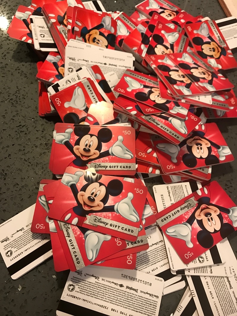 DIY Disney Birthday Gift, Disney Gift Cards, Going Out The Door