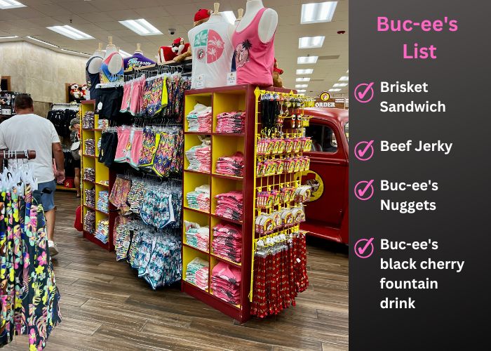 Buc-ee's shopping list 